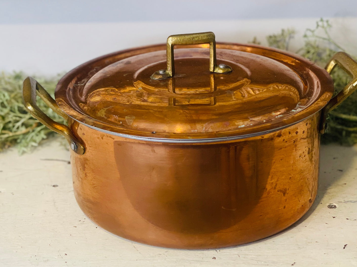 Copper Stock Pot & Lid