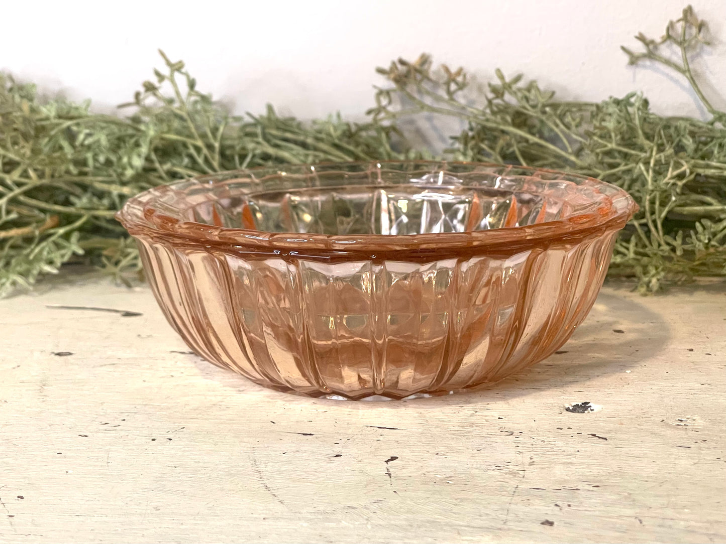Pink Depression Glass Candy Dish | Set of Two