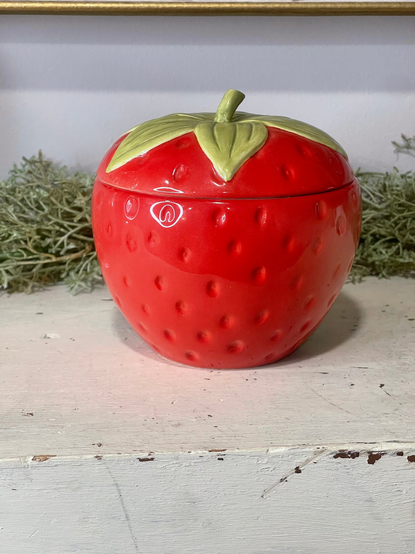 Strawberry Ceramic Jar