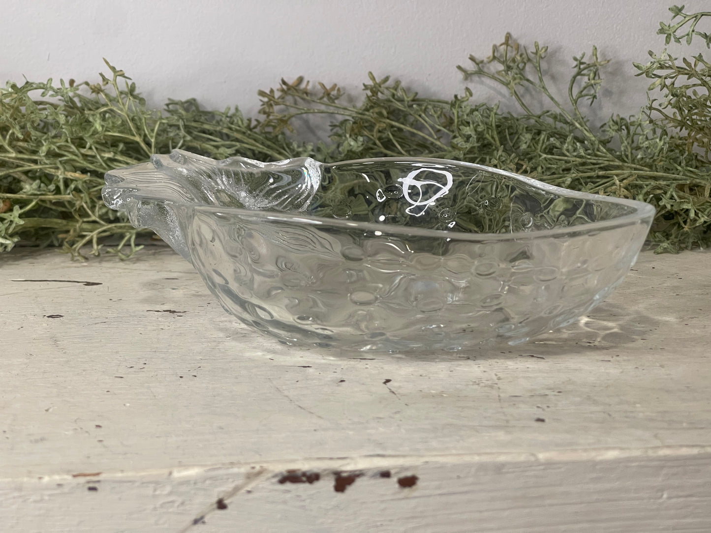 Strawberry Clear Glass Trinket Dish