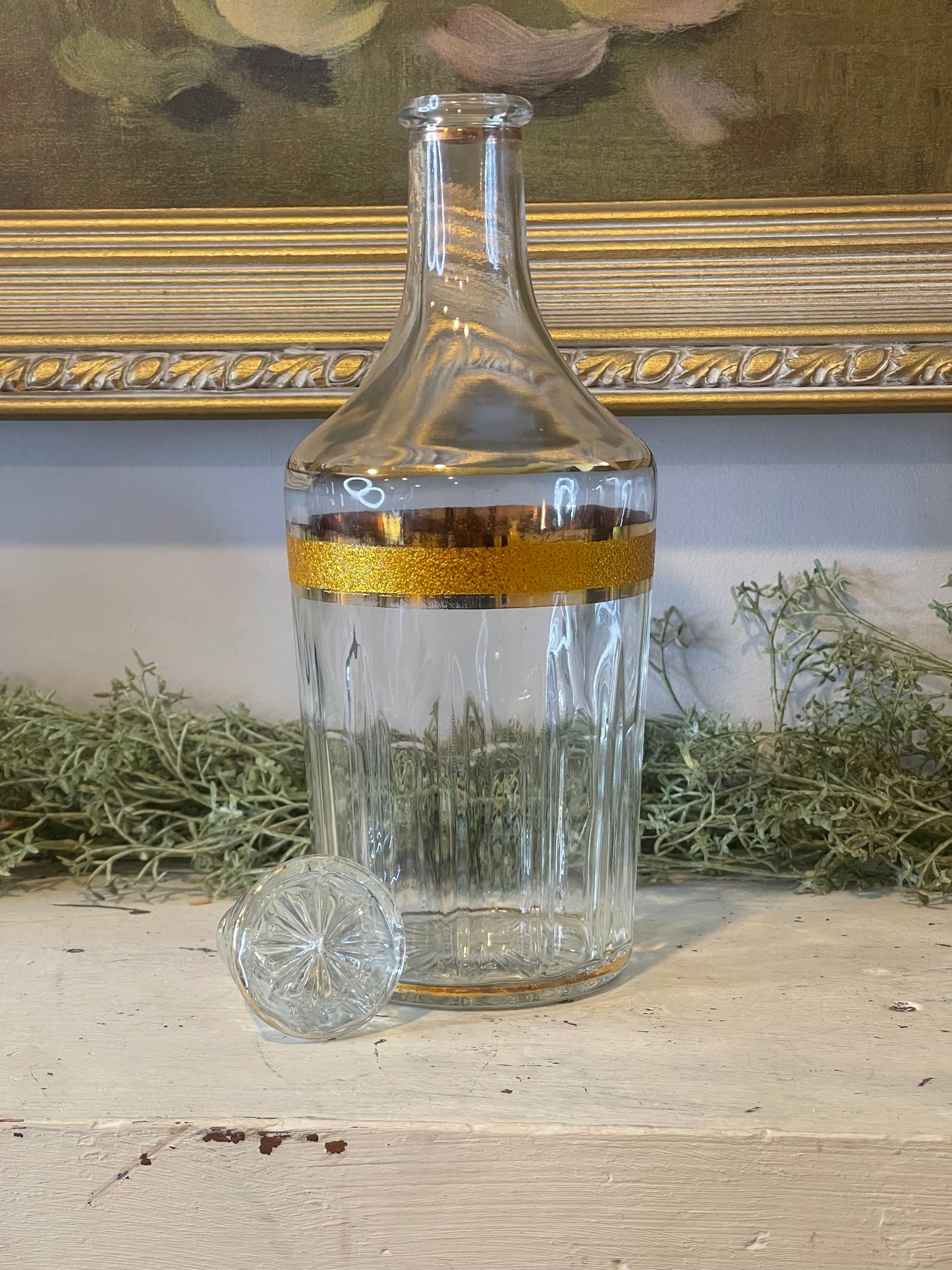Vintage Hollywood Regency Decanter | Mid Century Modern