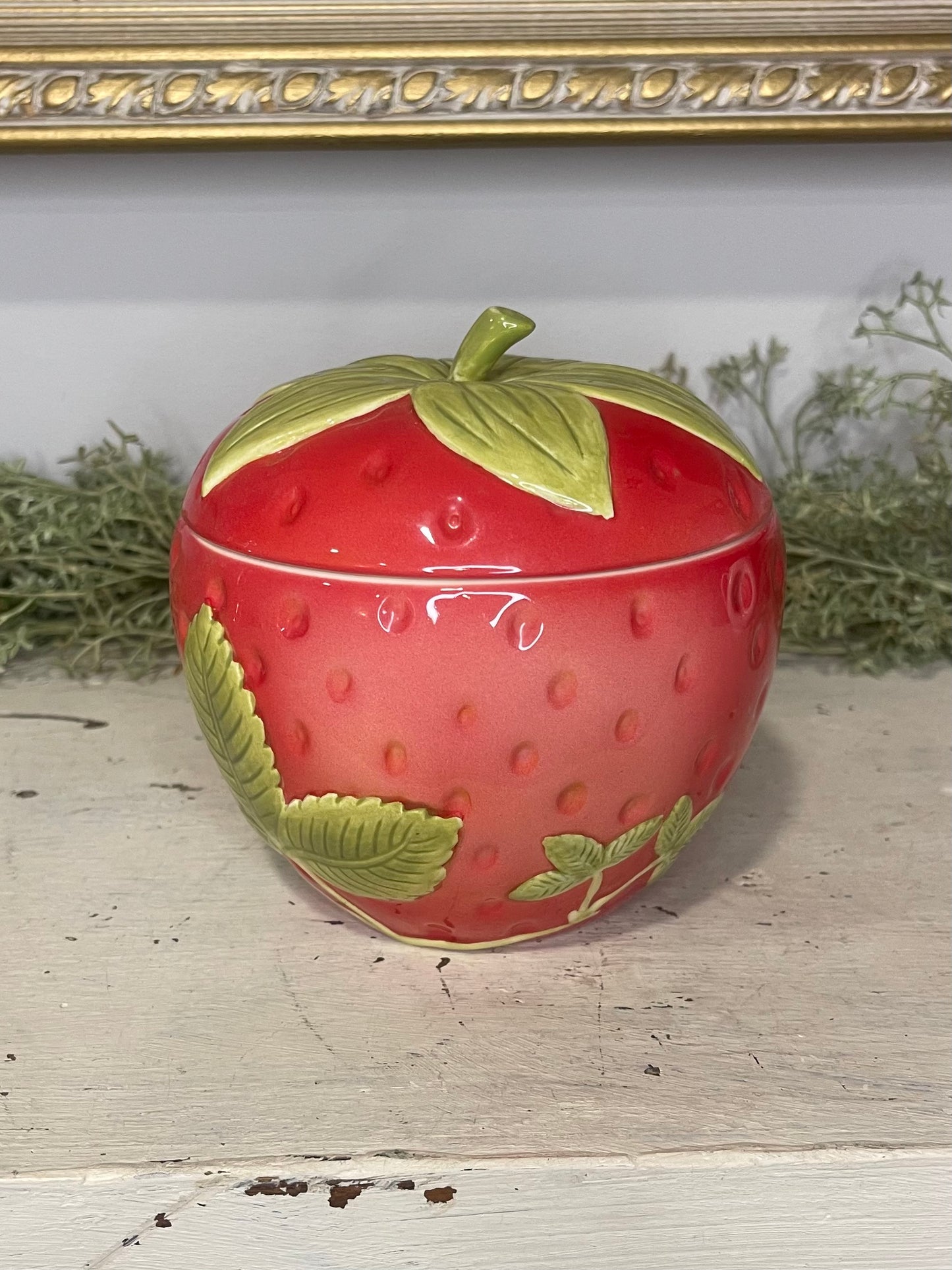 Strawberry Ceramic Jar