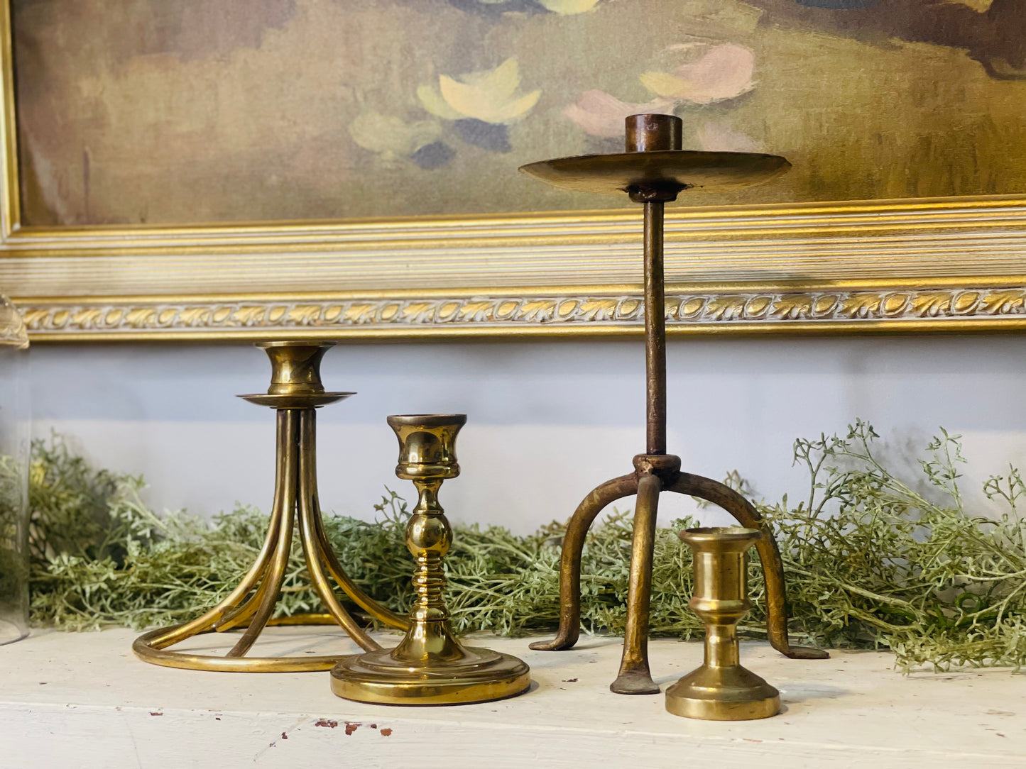 Vintage Assorted Brass Candlesticks | Candleholders