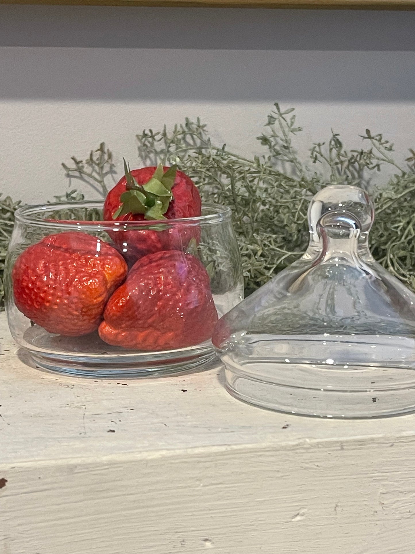 Vintage Glass Apothecary Candy Jars | Set of Two
