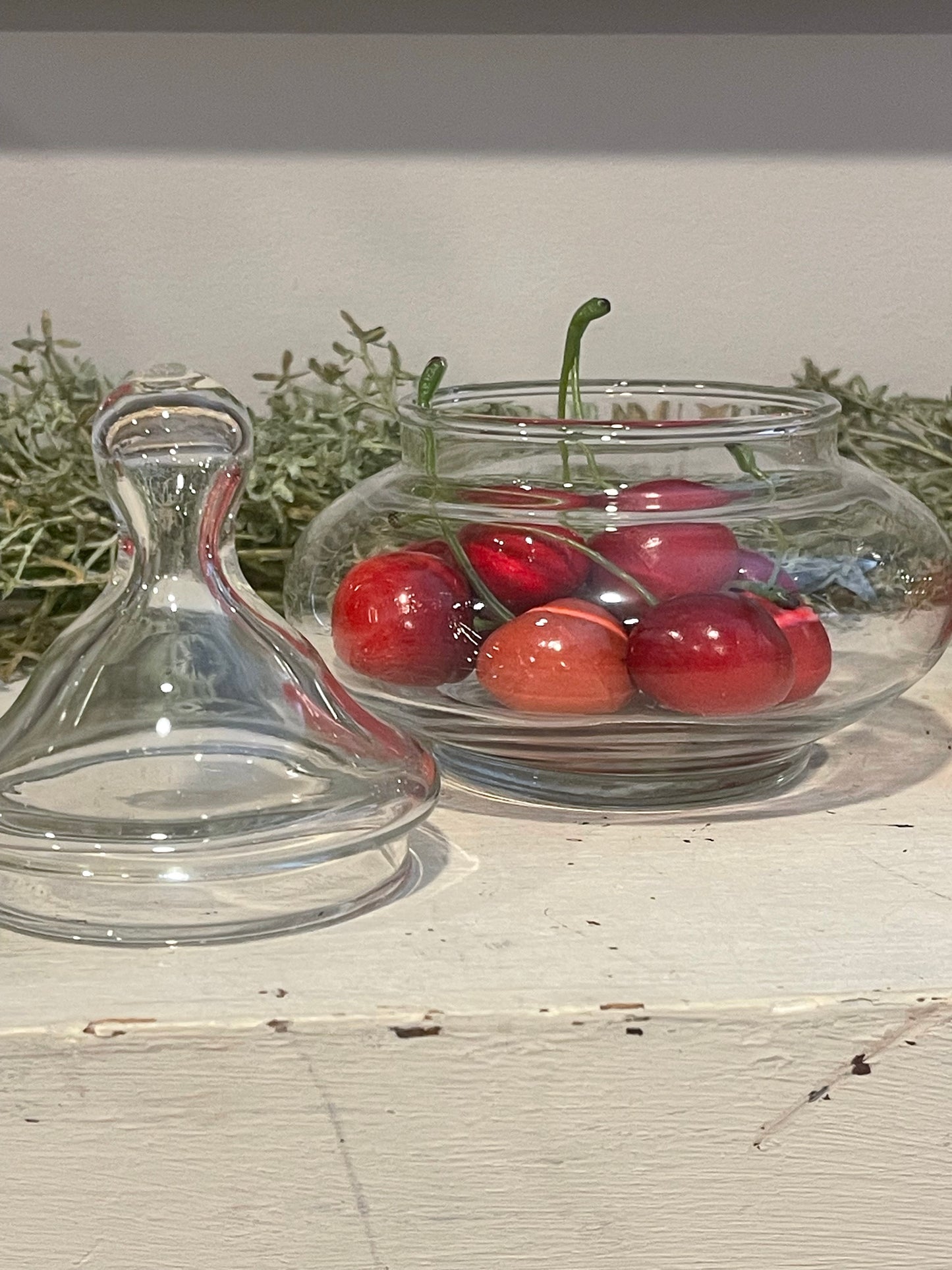 Vintage Glass Apothecary Candy Jars | Set of Two