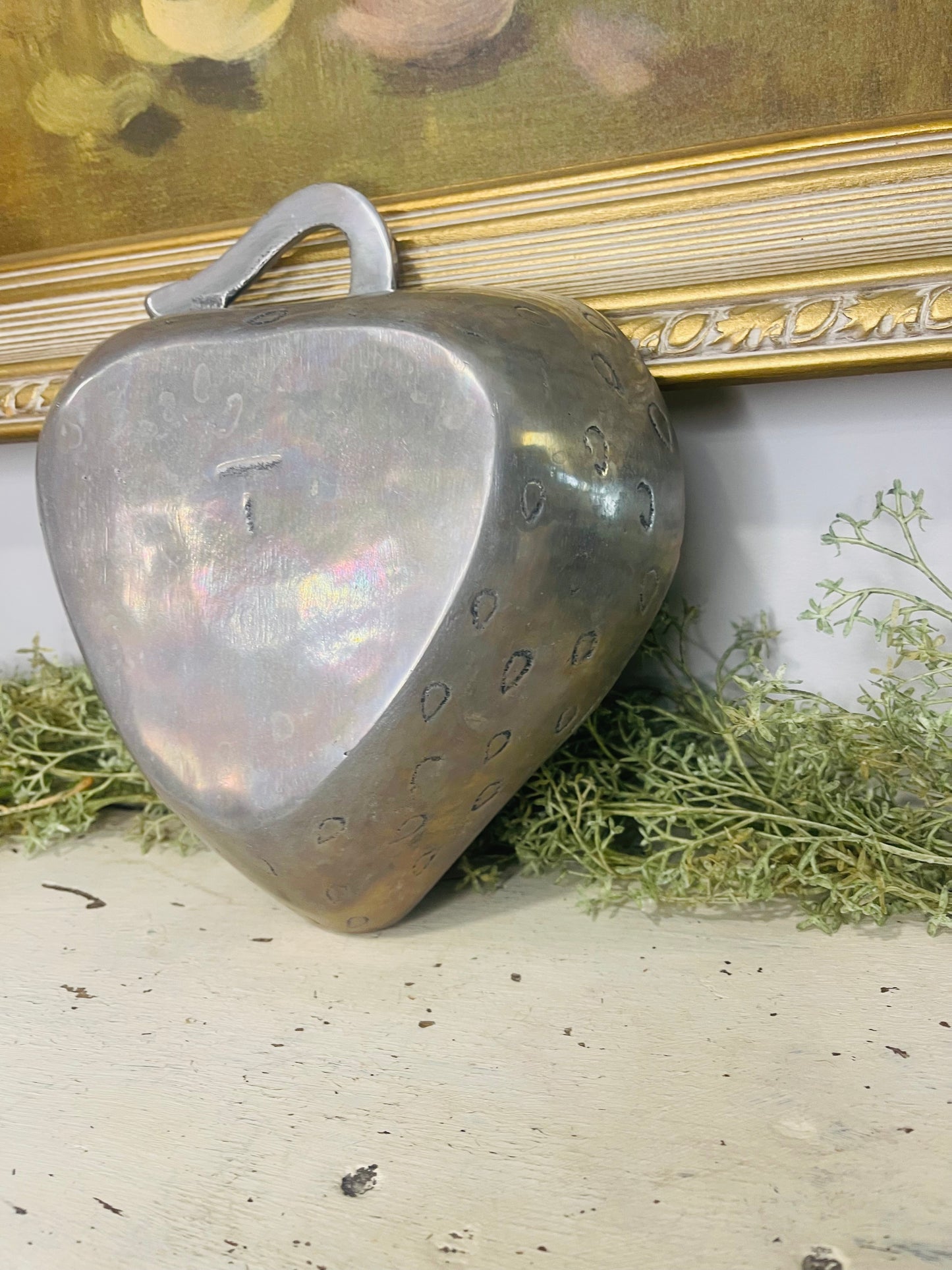 Collectible Strawberry Pewter Bowl