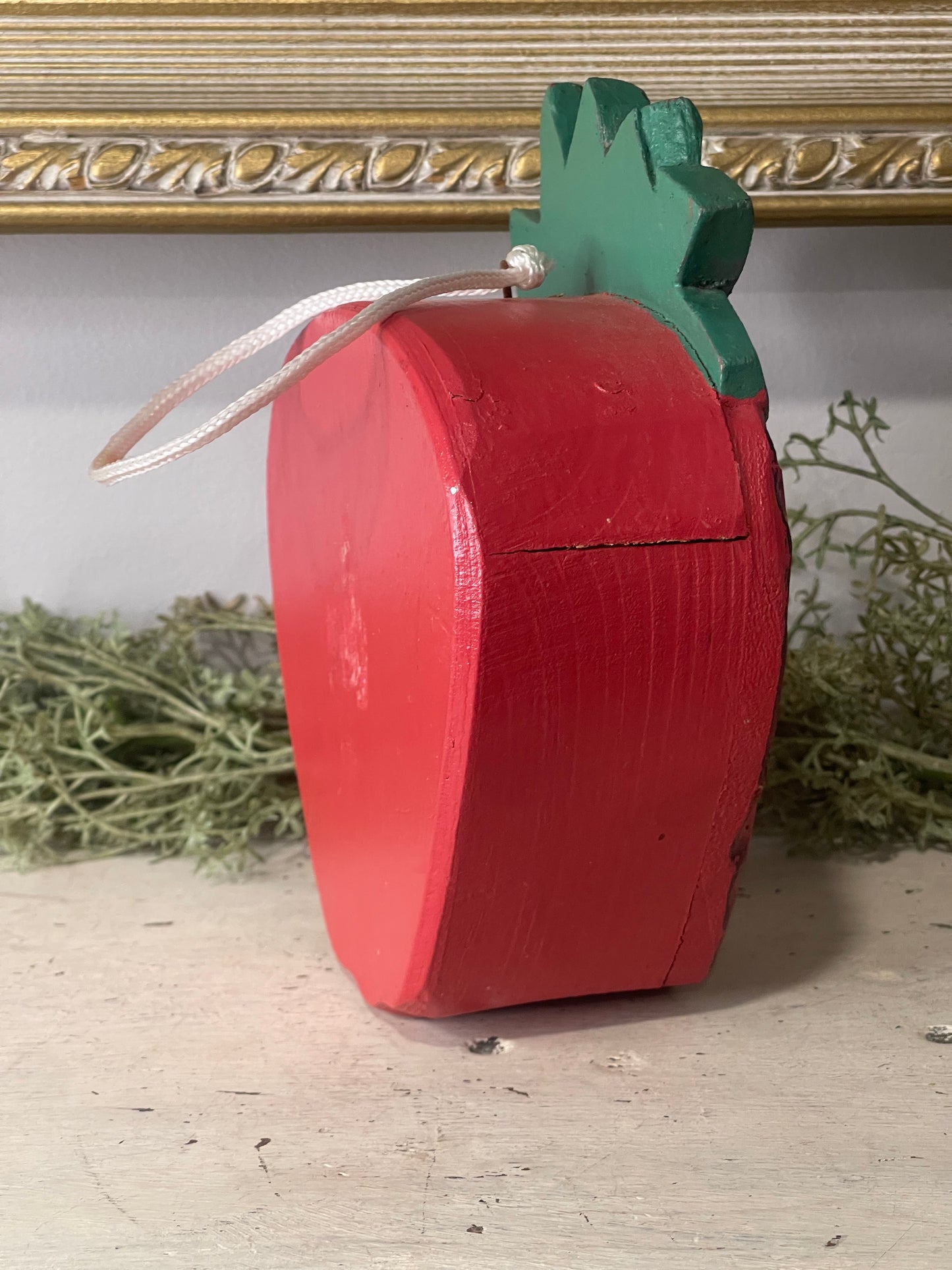 Strawberry Wooden Bird Feeder