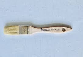 Piccola 1″ Flat Brush for Crafting - Natural/Synthetic Blended Bristles