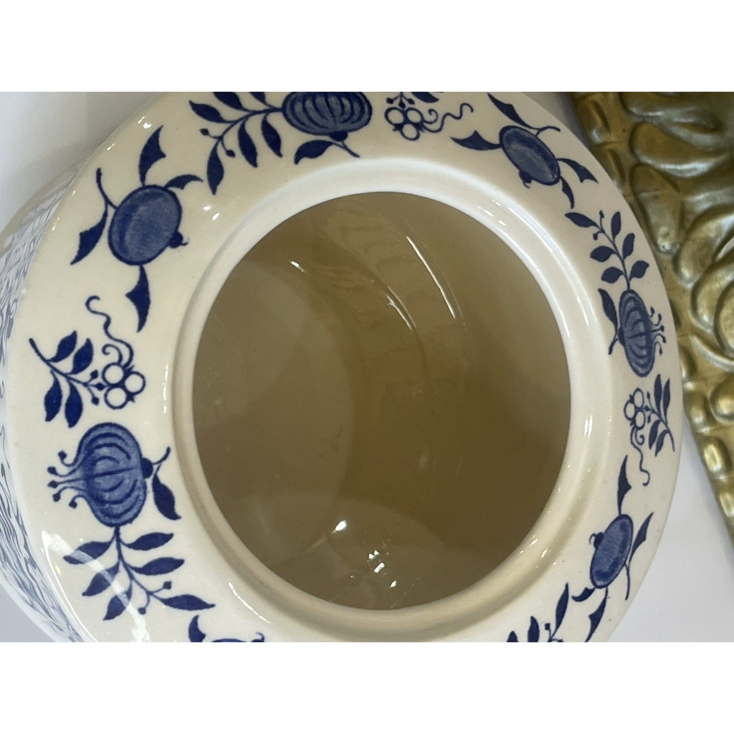 Blue and White Sadler Onion Teapot Staffordshire England | Teapot and Lid | EUC