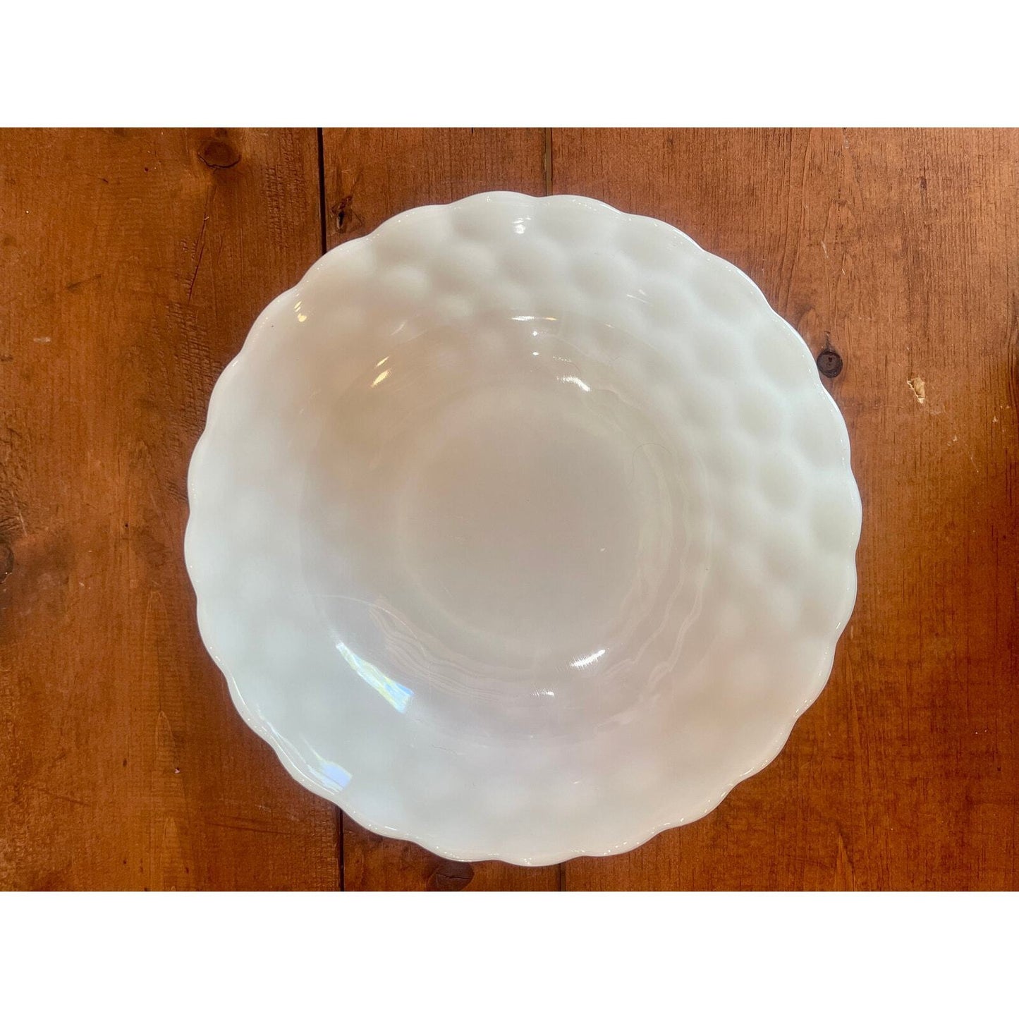 Vintage Bubble Milk Glass Bowl | Vintage Kitchen | Farmhouse Style | Vintage