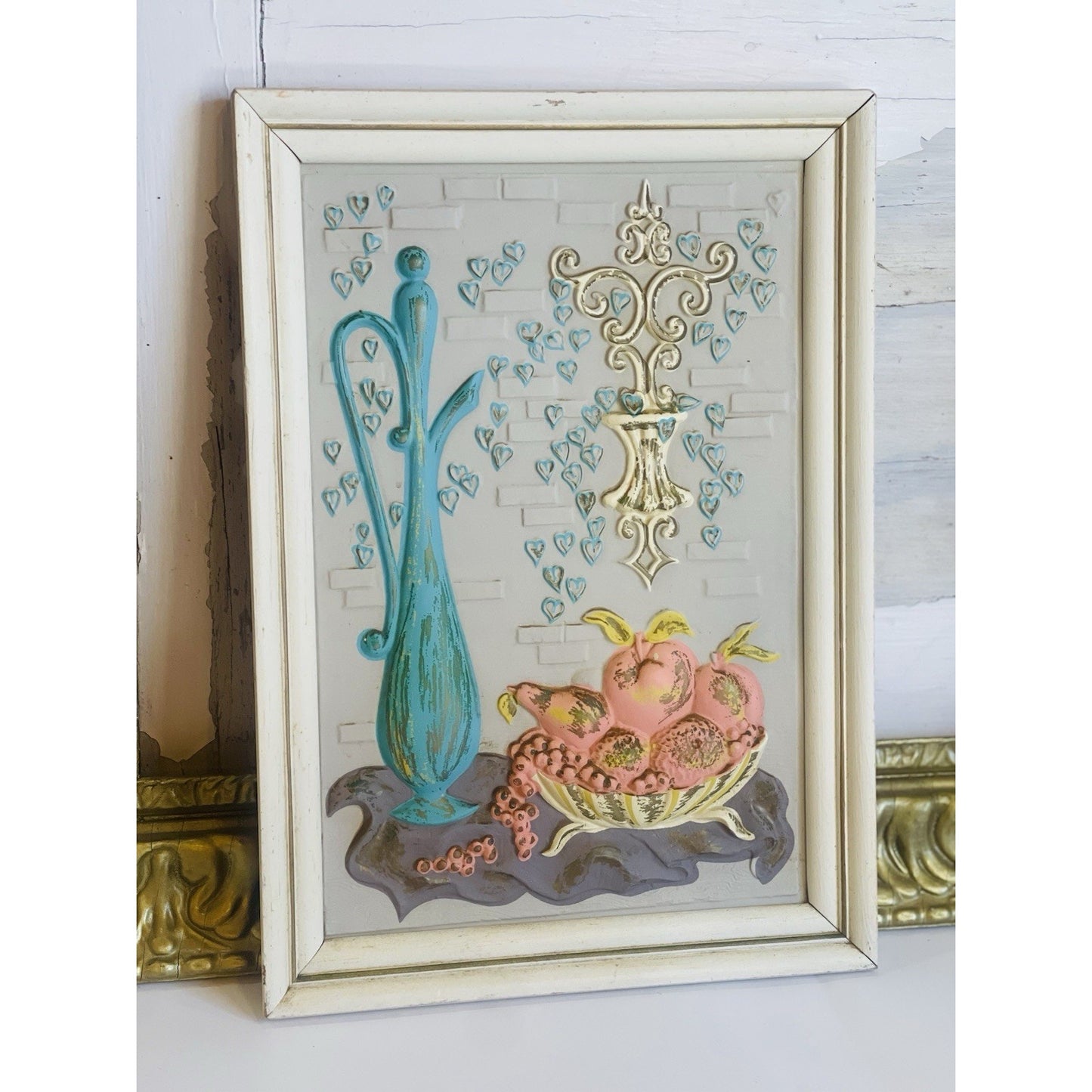 Vintage Mid Century Turner Wall Accessory Still Life Molded Plastic MCM 50s 60s