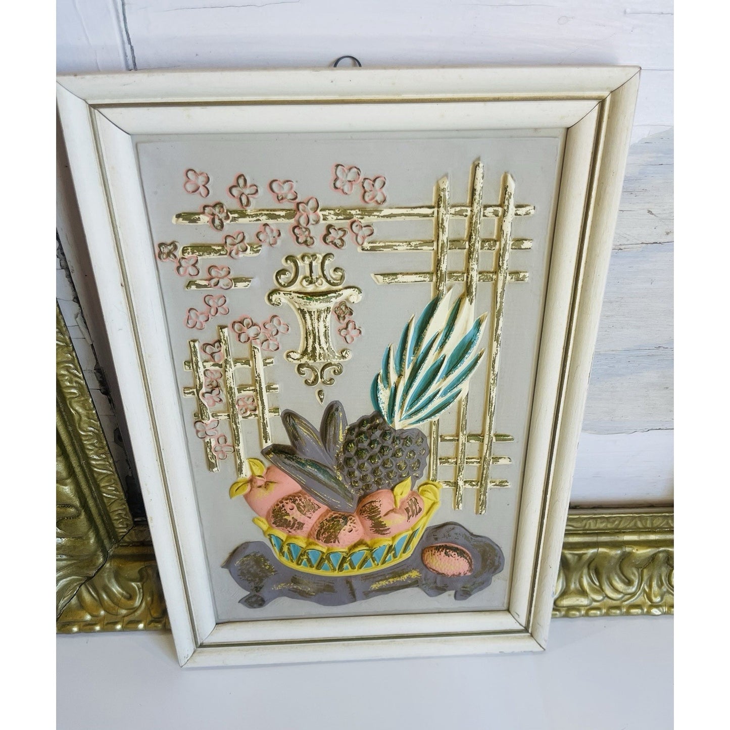 Vintage Mid Century Turner Wall Accessory Still Life Molded Plastic MCM 50s 60s