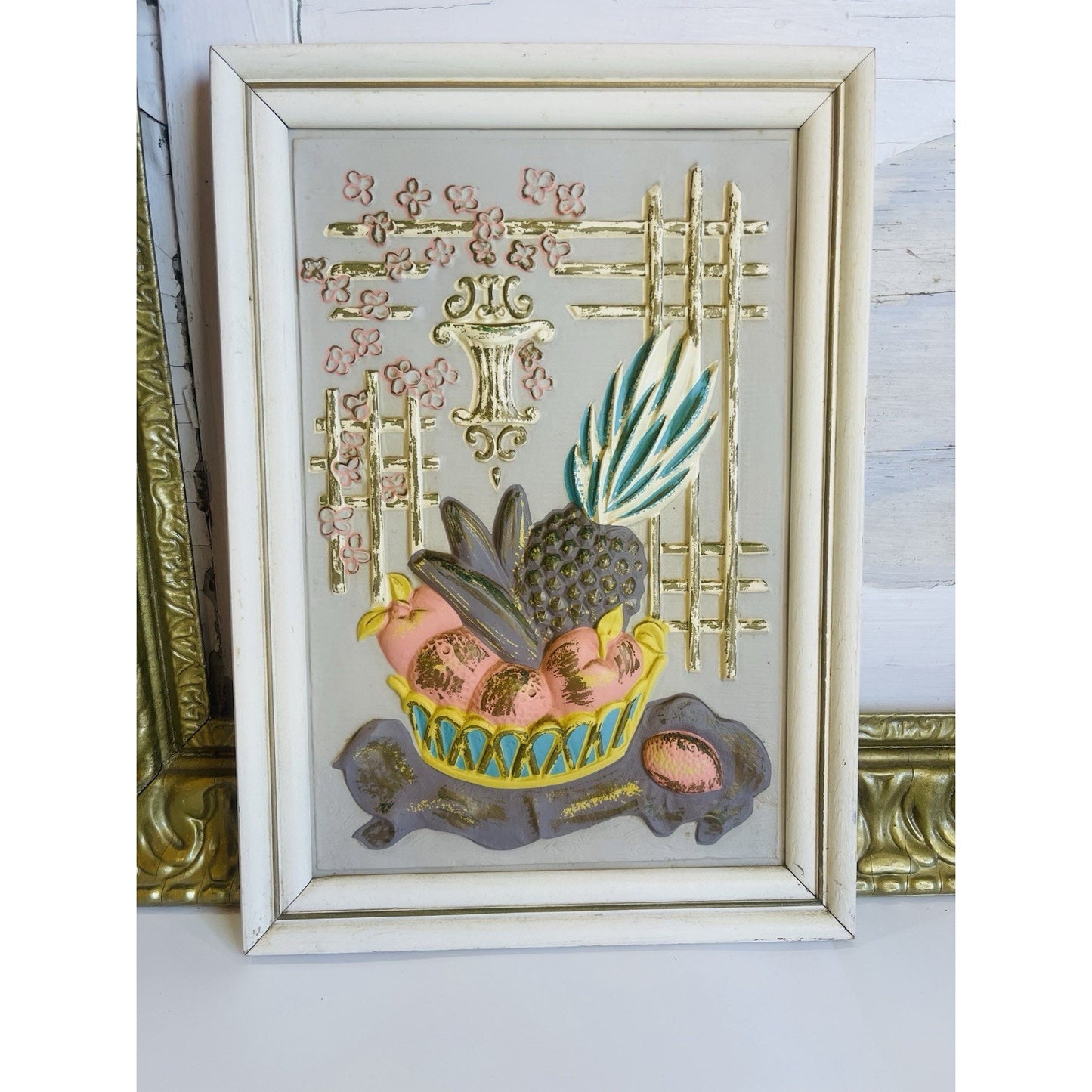 Vintage Mid Century Turner Wall Accessory Still Life Molded Plastic MCM 50s 60s