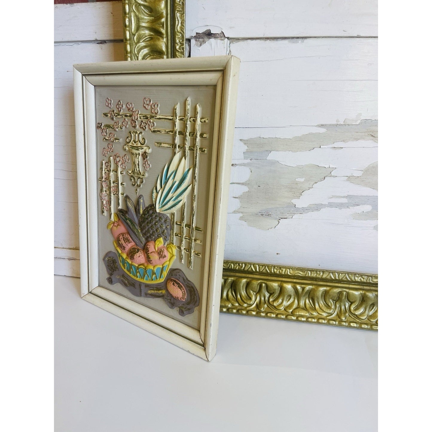 Vintage Mid Century Turner Wall Accessory Still Life Molded Plastic MCM 50s 60s