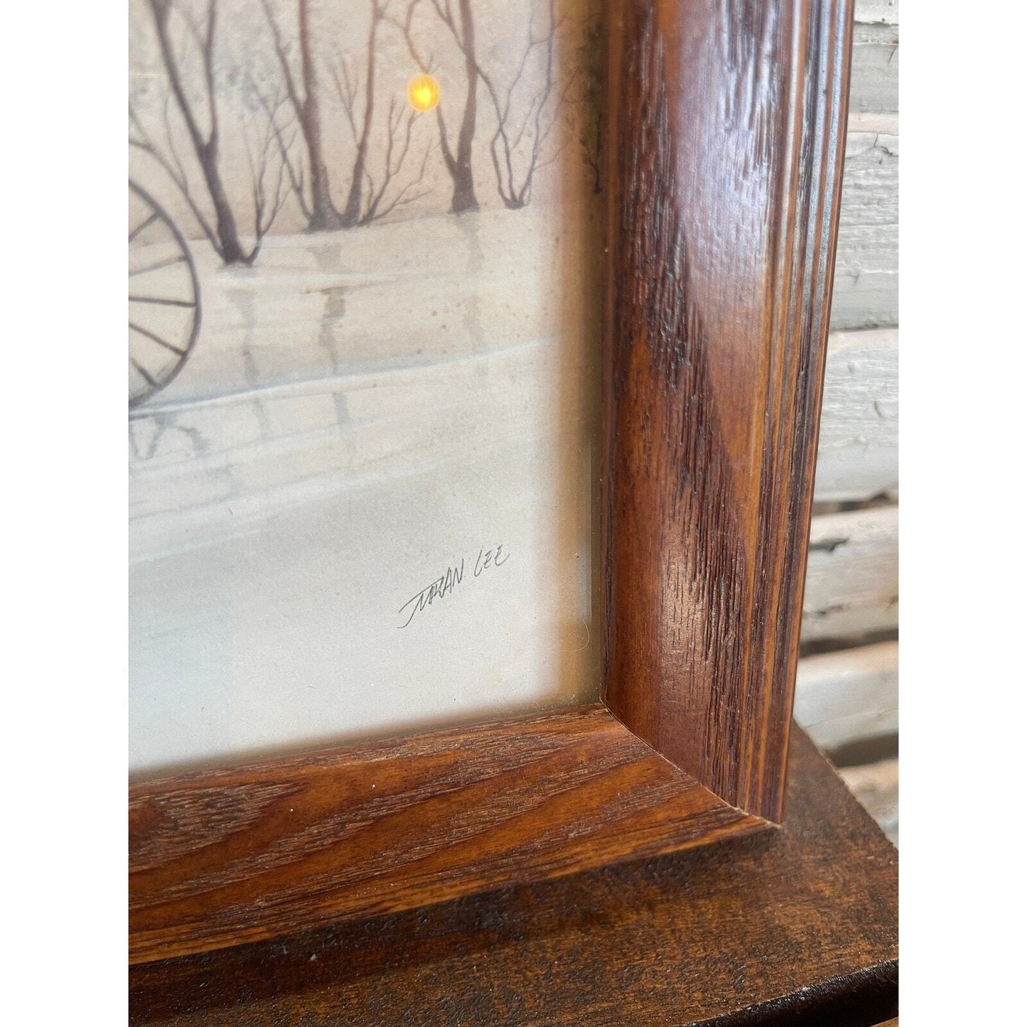 Miran Lee "To Mothers House" | Amish Art | Signed | Framed Art | Vintage Amish