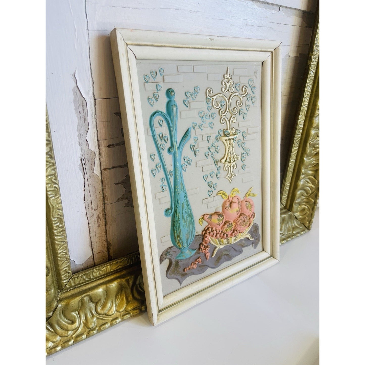 Vintage Mid Century Turner Wall Accessory Still Life Molded Plastic MCM 50s 60s