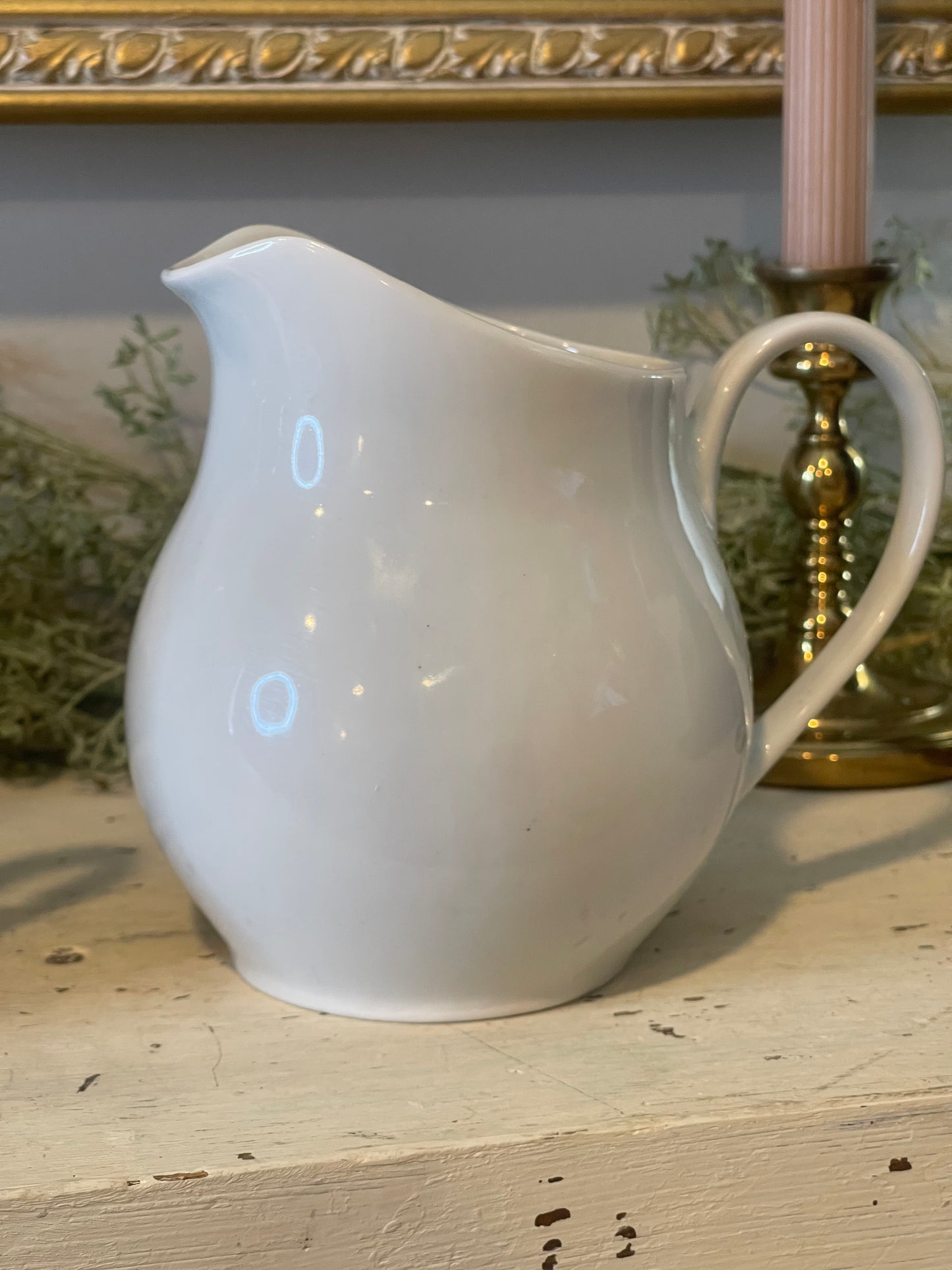 Farmhouse Ironstone Pitchers - Set of Three