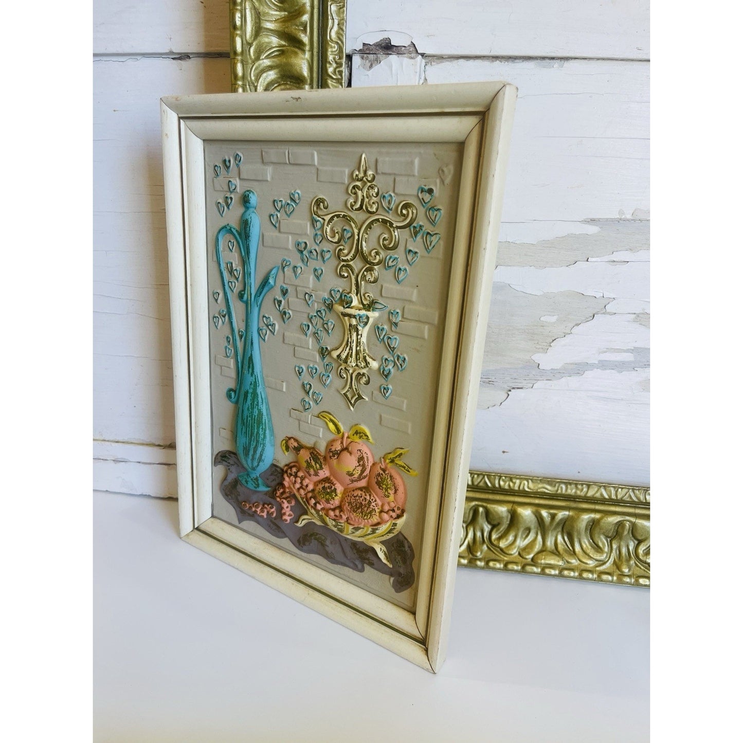 Vintage Mid Century Turner Wall Accessory Still Life Molded Plastic MCM 50s 60s