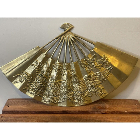 Vintage Brass Fan | Clean Polished | Solid Brass | 12" | Vintage Home Decor