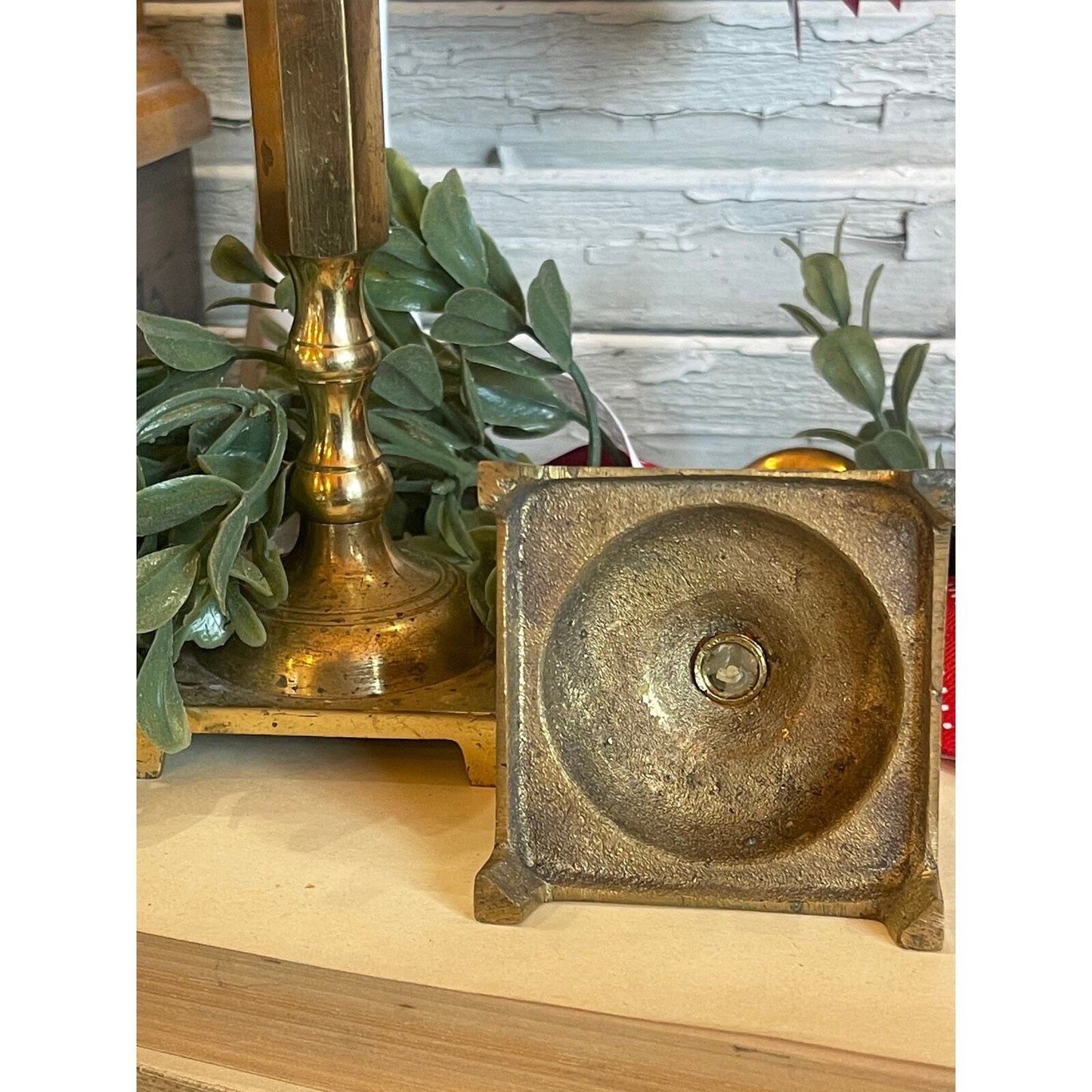 Brass Candlesticks | Set of Two | Vintage Candlesticks | Vintage Brass